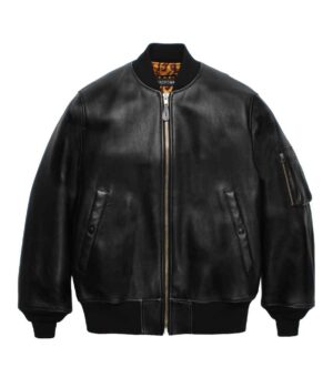 LEATHER MA-1 FLIGHT JACKET