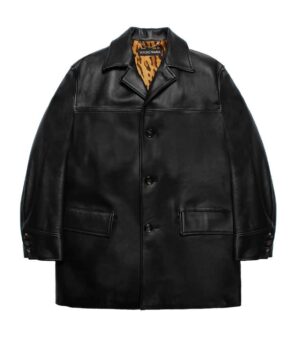 LEATHER CAR COAT
