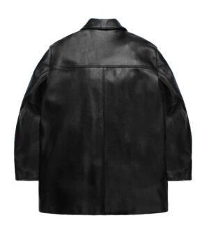 LEATHER CAR COAT