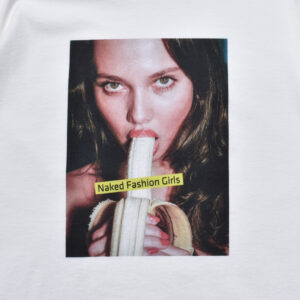 Mike Dowson Holding a Banana Girl Photo Tee by Stie-lo