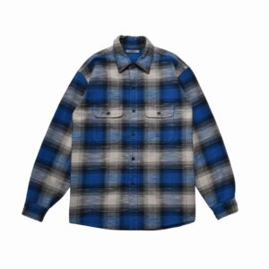 Heavy Cotton Flannel Ombre Work Shirt