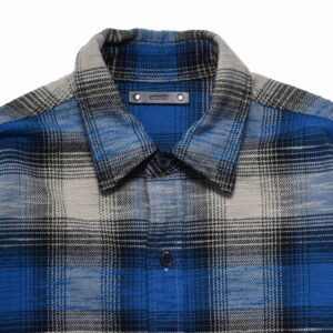 Heavy Cotton Flannel Ombre Work Shirt