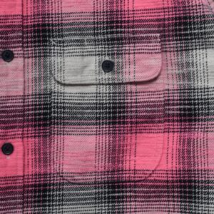 Heavy Cotton Flannel Ombre Work Shirt