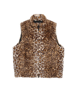 WWILD THINGS / LEOPARD FAUX FUR HAPPY VEST