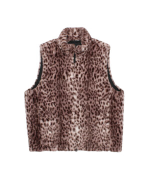 WILD THINGS / LEOPARD FAUX FUR HAPPY VEST