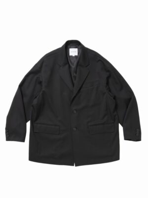 Wool Gabardine Single Breasted Jacket