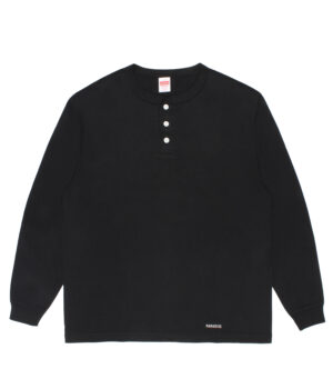 HEALTHKNIT / HENLEY NECK LONG SLEEVE T-SHIRT