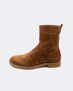 Suede Side Zip Boots