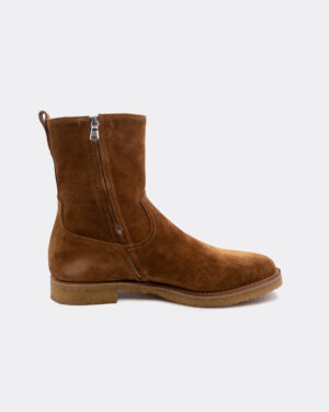 Suede Side Zip Boots