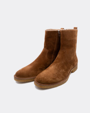 Suede Side Zip Boots