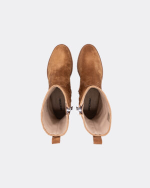 Suede Side Zip Boots