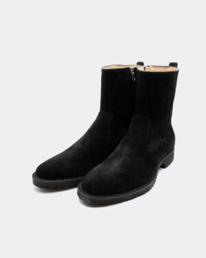 Suede Side Zip Boots