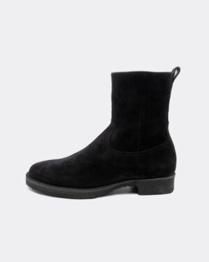 Suede Side Zip Boots