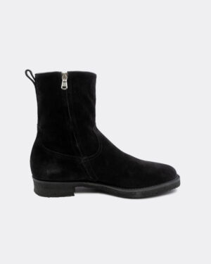 Suede Side Zip Boots