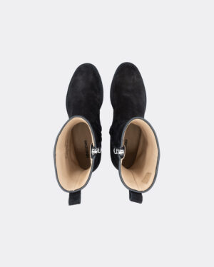 Suede Side Zip Boots