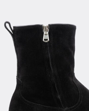 Suede Side Zip Boots